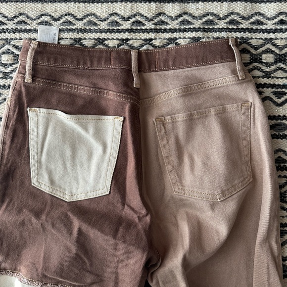 brown patchwork jeans!! - Picture 4 of 6